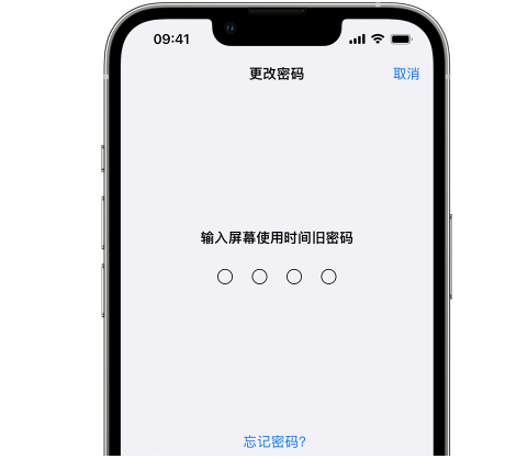 璧山iPhone屏幕维修分享iPhone屏幕使用时间密码忘记了怎么办 