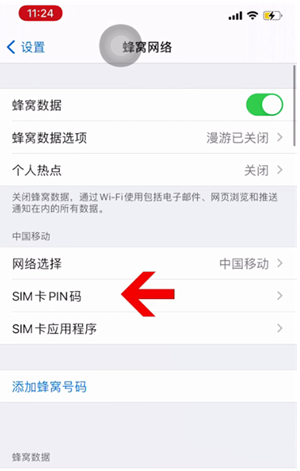 璧山苹果14维修网分享如何给iPhone14的SIM卡设置密码 